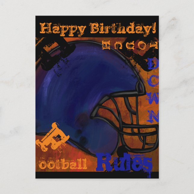 POSTAL FÚTBOL AMERICANO (Anverso)