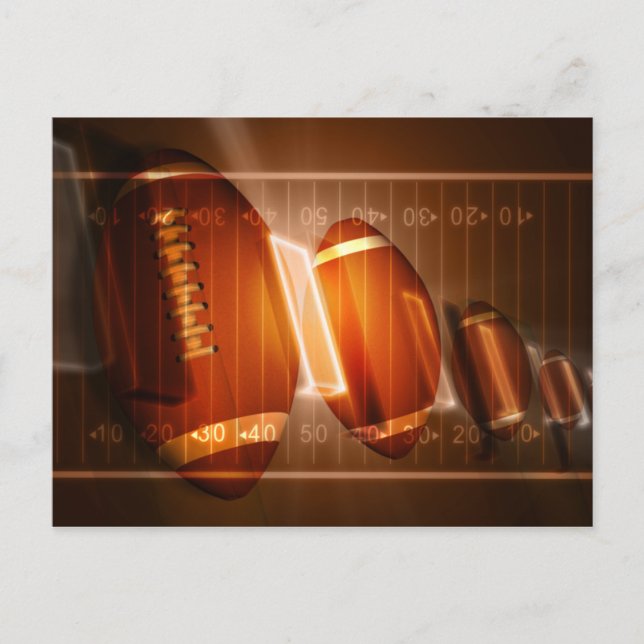 Postal fútbol americano (Anverso)