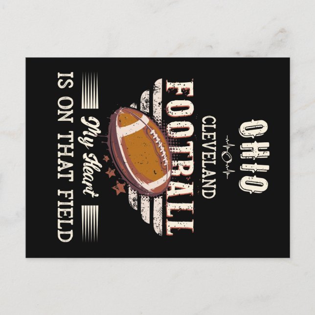 Postal Fútbol americano Ohio Cleveland (Anverso)