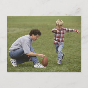 Postal Fútbol americano para padre e hijo (4-6)