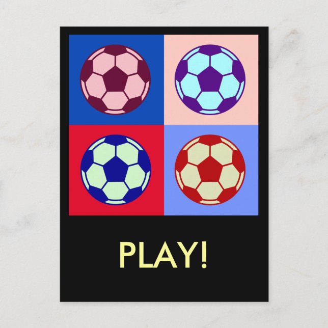 Postal Fútbol/ Arte de fútbol (Anverso)