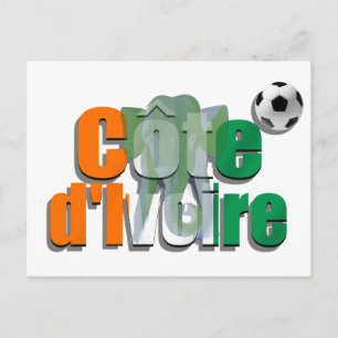 Postal Fútbol Club de Costa de Marfil Regalos de fútbol d