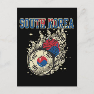 Postal Fútbol de Corea del Sur Bola de Fuego Retro Fanáti