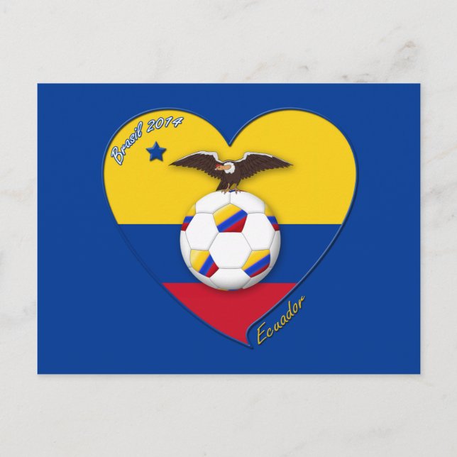 Postal Fútbol de ECUADOR. Selección de fútbol de Ecuador (Anverso)
