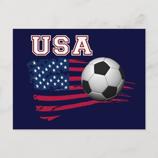 Postal Fútbol de Estados Unidos (Anverso)