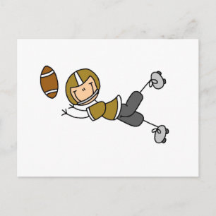 Postal Fútbol de Figuras de Palos de Oro
