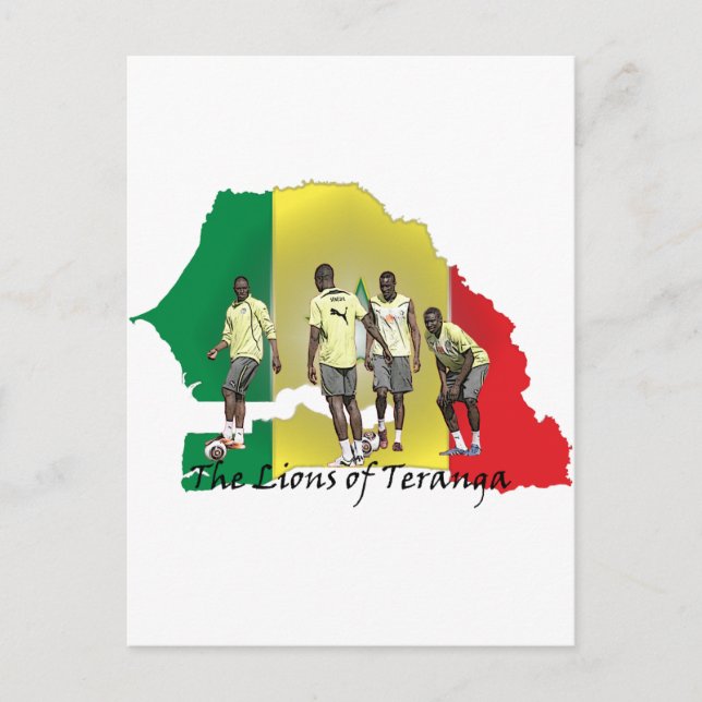 Postal Futbol de Senegal (Anverso)