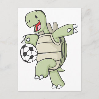 Postal Fútbol de Tortoise Feliz