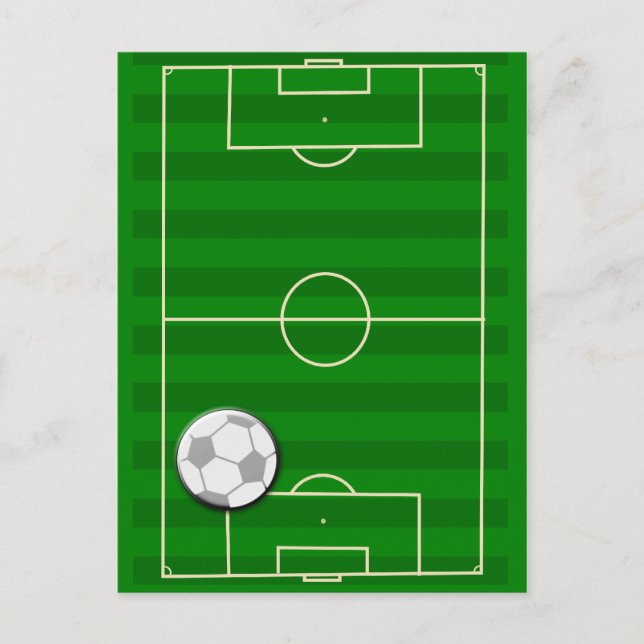 Postal Fútbol del campo de fútbol (Anverso)