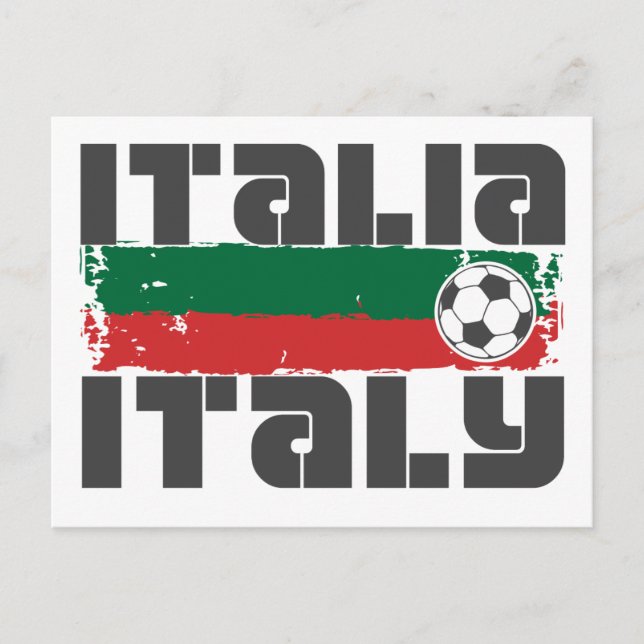 Postal Fútbol en Italia (Anverso)
