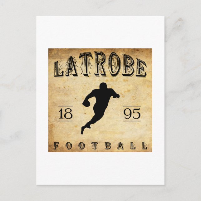 Postal Fútbol en Latrobe Pensilvania 1895 (Anverso)