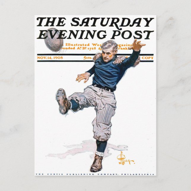 Postal Fútbol Escuela Deportiva Vintage (Anverso)