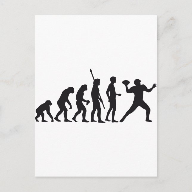 Postal fútbol evolutivo (Anverso)