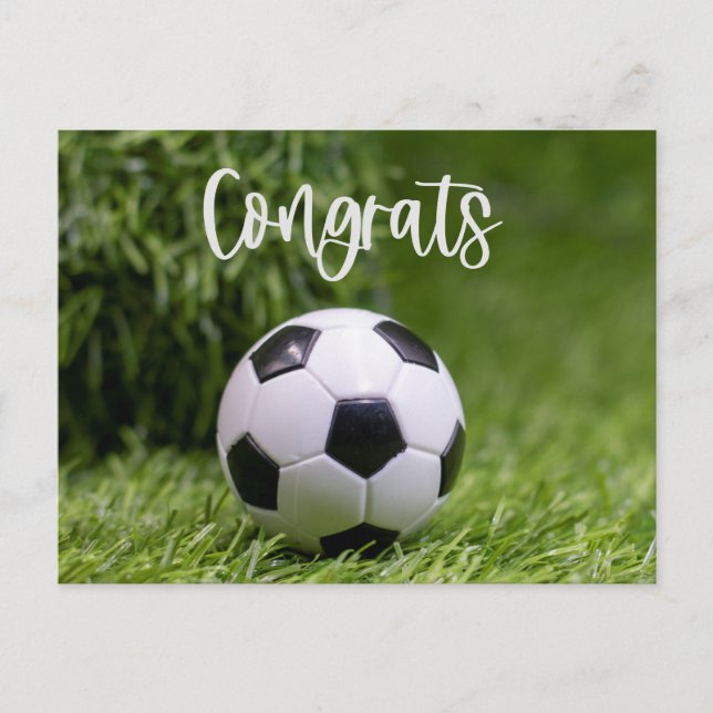 Postal Fútbol Felicitaciones por jugador y aficionado al  (Anverso)