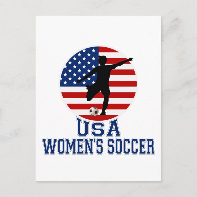 Postal Fútbol femenino en Estados Unidos (Anverso)