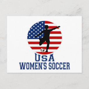 Postal Fútbol femenino en Estados Unidos