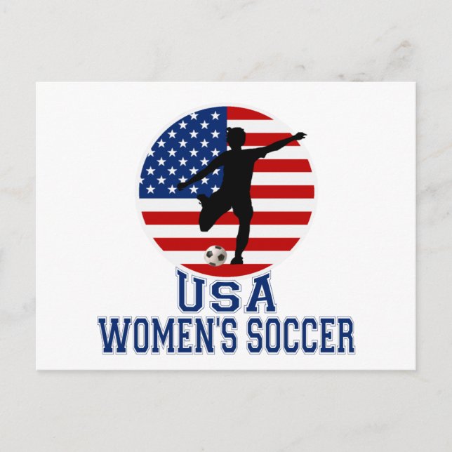 Postal Fútbol femenino en Estados Unidos (Anverso)