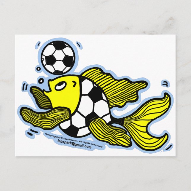 Postal Fútbol Fish Soccer (Anverso)