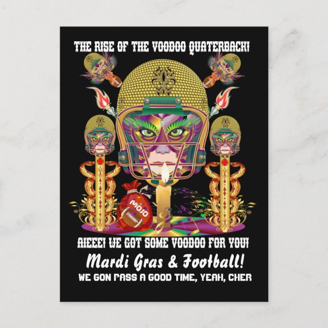Postal Fútbol Mardi Gras (Anverso)