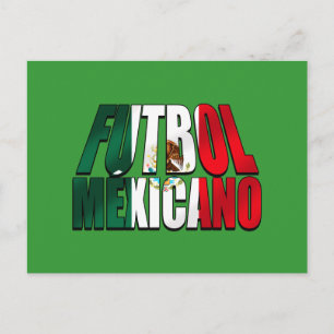 Postal Futbol Mexicano - Logotipo de la bandera de México
