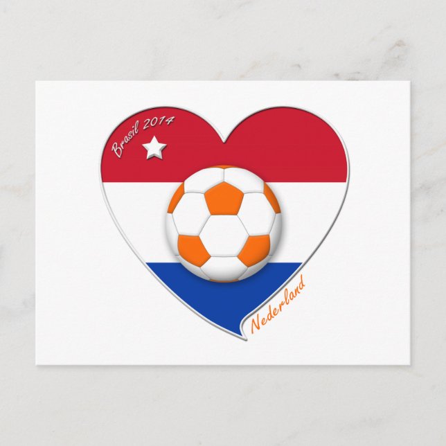 Postal Fútbol Netherlands. NEDERLAND soccer national team (Anverso)