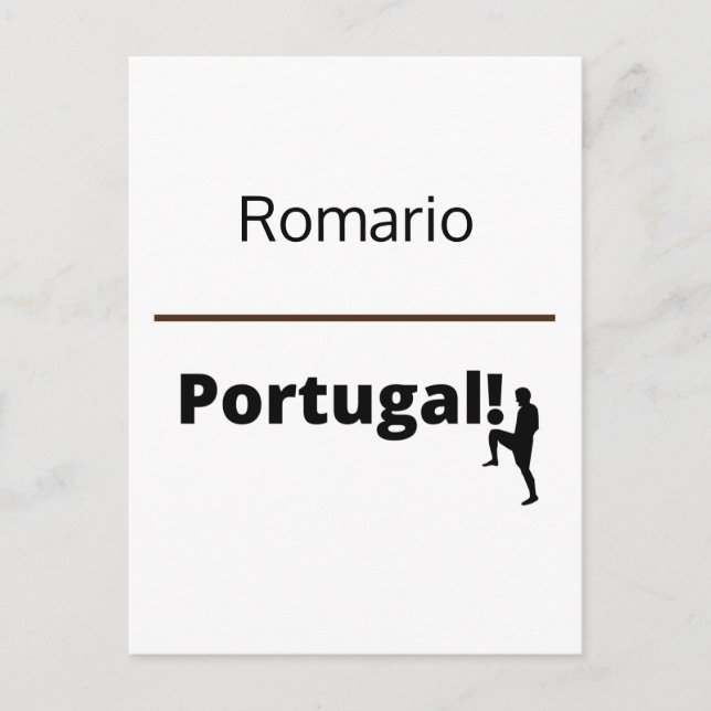 Postal Fútbol Portugal, personalizable (Anverso)