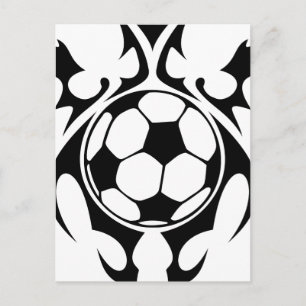 Postal futbol tribal.