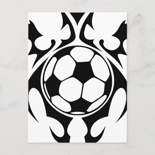 Postal futbol tribal. (Anverso)