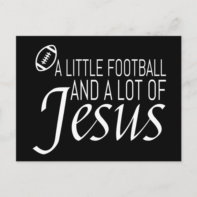 Postal Fútbol y Jesús (Anverso)