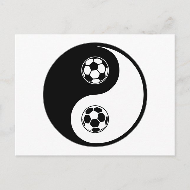 Postal Fútbol Yin Yang (Anverso)