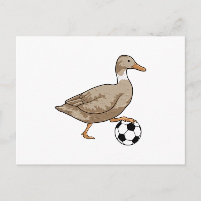 Postal Futbolista del Duck Soccer (Anverso)