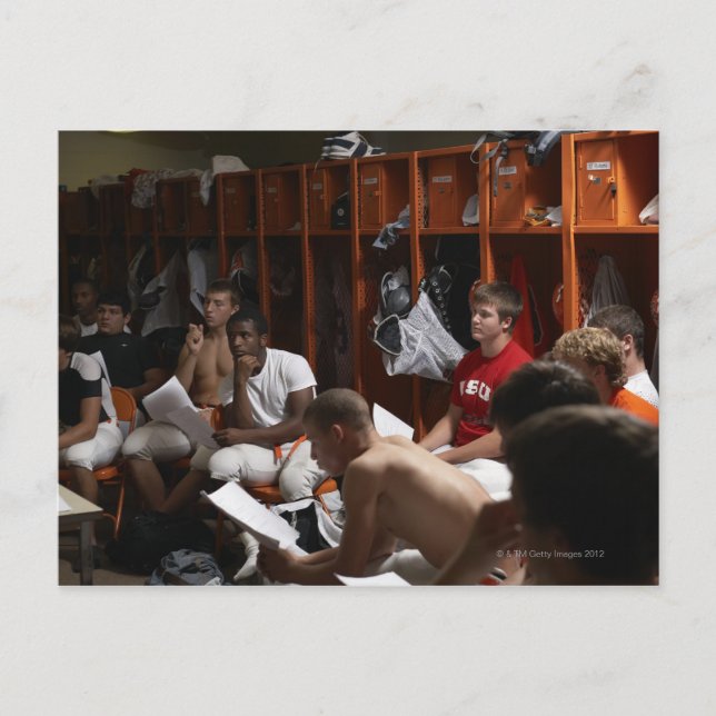 Postal Futbolistas americanos, incluidos adolescentes 2 (Anverso)