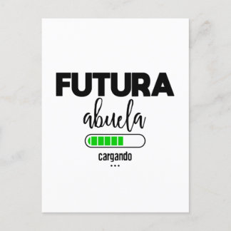 Postal Futura abuela cargando