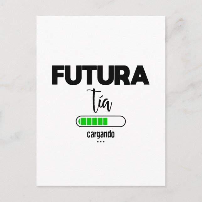 Postal Futura cargando (Anverso)