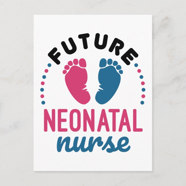 Postal Futura Enfermería de la NICU de enfermería neonata (Anverso)