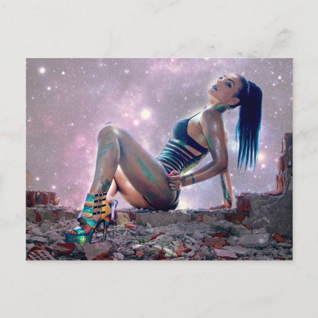 Postal Futura mujer (Anverso)