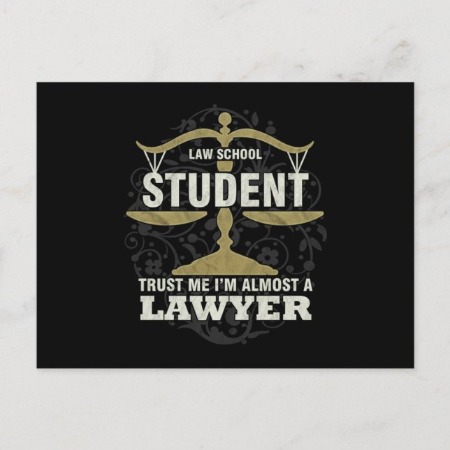 Postal Future Lawyer Gift Law School Student Im Almost A  (Anverso)