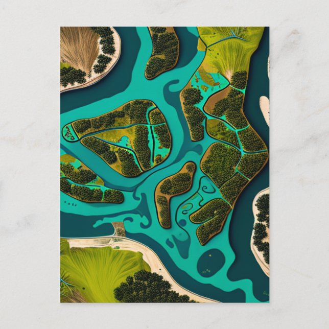 Postal Futuristic Marshlands (Anverso)