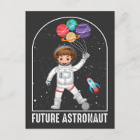 Futuro Astronauta Chica Dream Job Rocket Space Shi