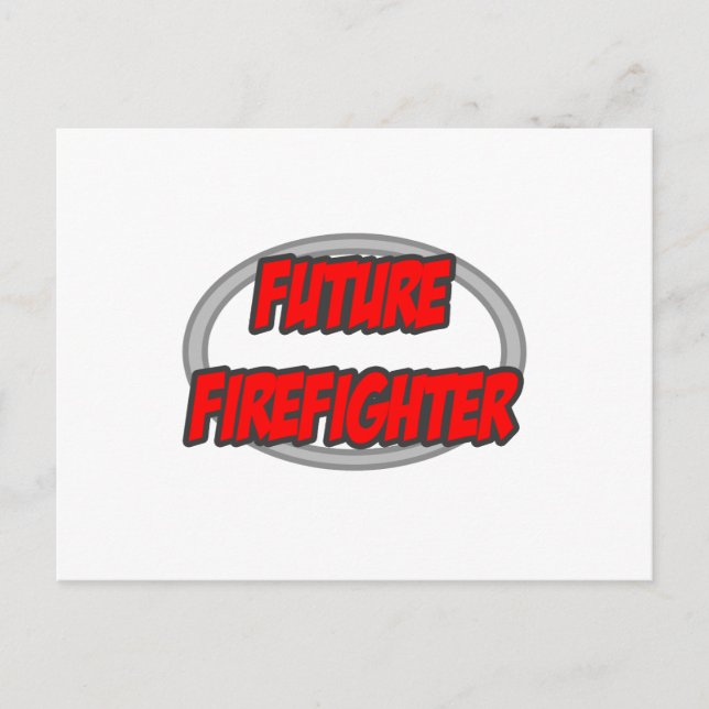 Postal Futuro bombero (Anverso)