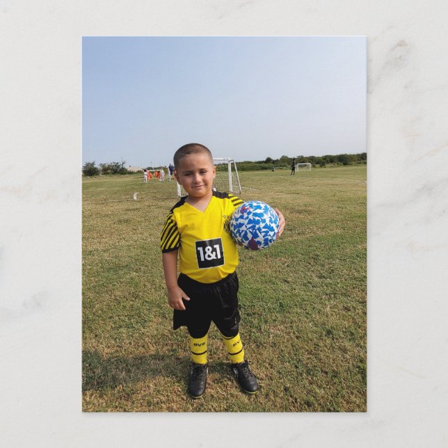 Postal Futuro Estrella de Fútbol (Anverso)