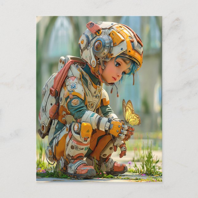 Postal Futuro niño (Anverso)