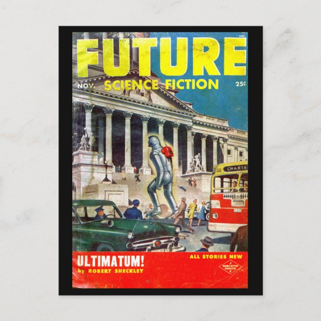 Postal Futuro Noviembre de 1953_Pulp Art (Anverso)