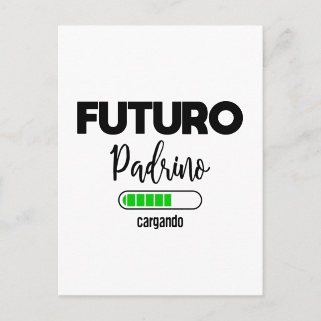 Postal Futuro padrino Carglando (Anverso)