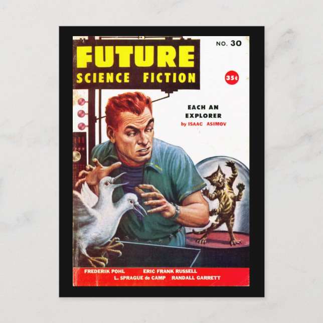 Postal Futuro septiembre de 1956_Pulp Art (Anverso)