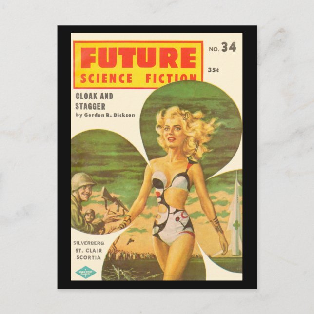 Postal Futuro (serie 2) entero n34 (1957-Fa.Columbia)_Pul (Anverso)