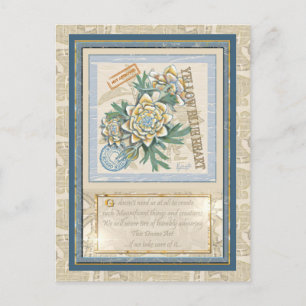 Postal G Creación Oficina de la flor amarilla