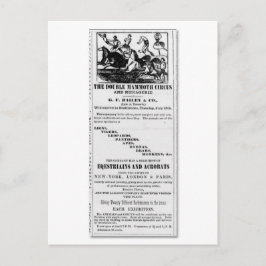Postal G.F. Bailey & Co. Anuncio de circo de doble mamut