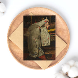 Postal G.H. Breitner, Chica en un Kimono Blanco - Bella A