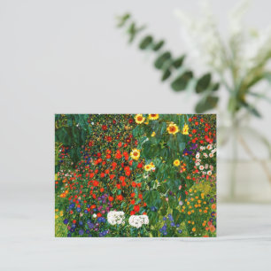 Postal G. Klimt: Jardín de flores,